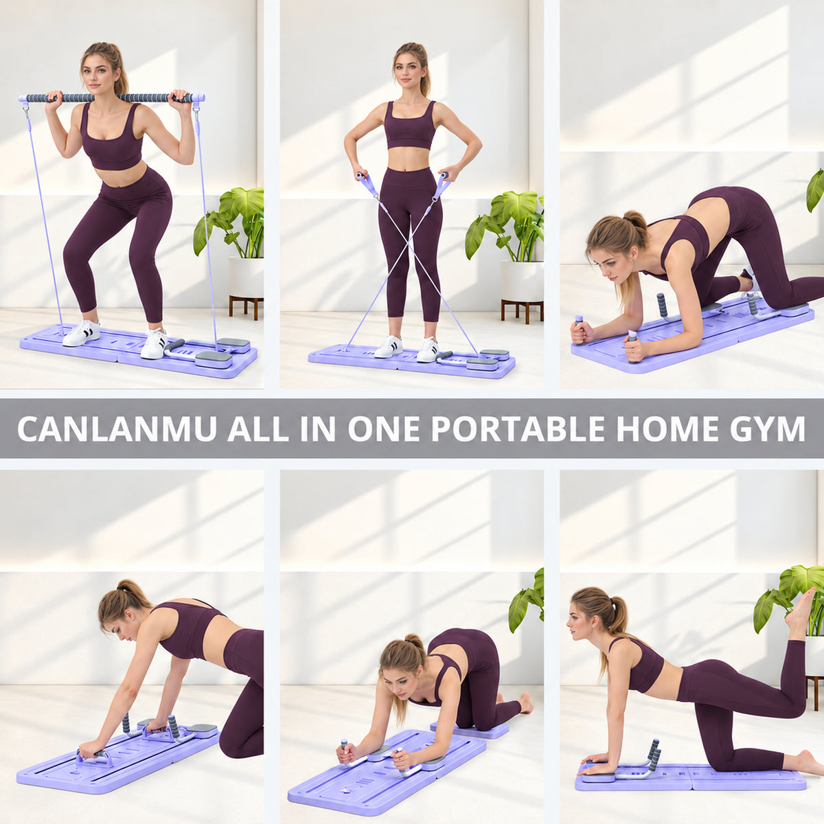 Exercices réalisables avec la planche Pilates ÉLANE